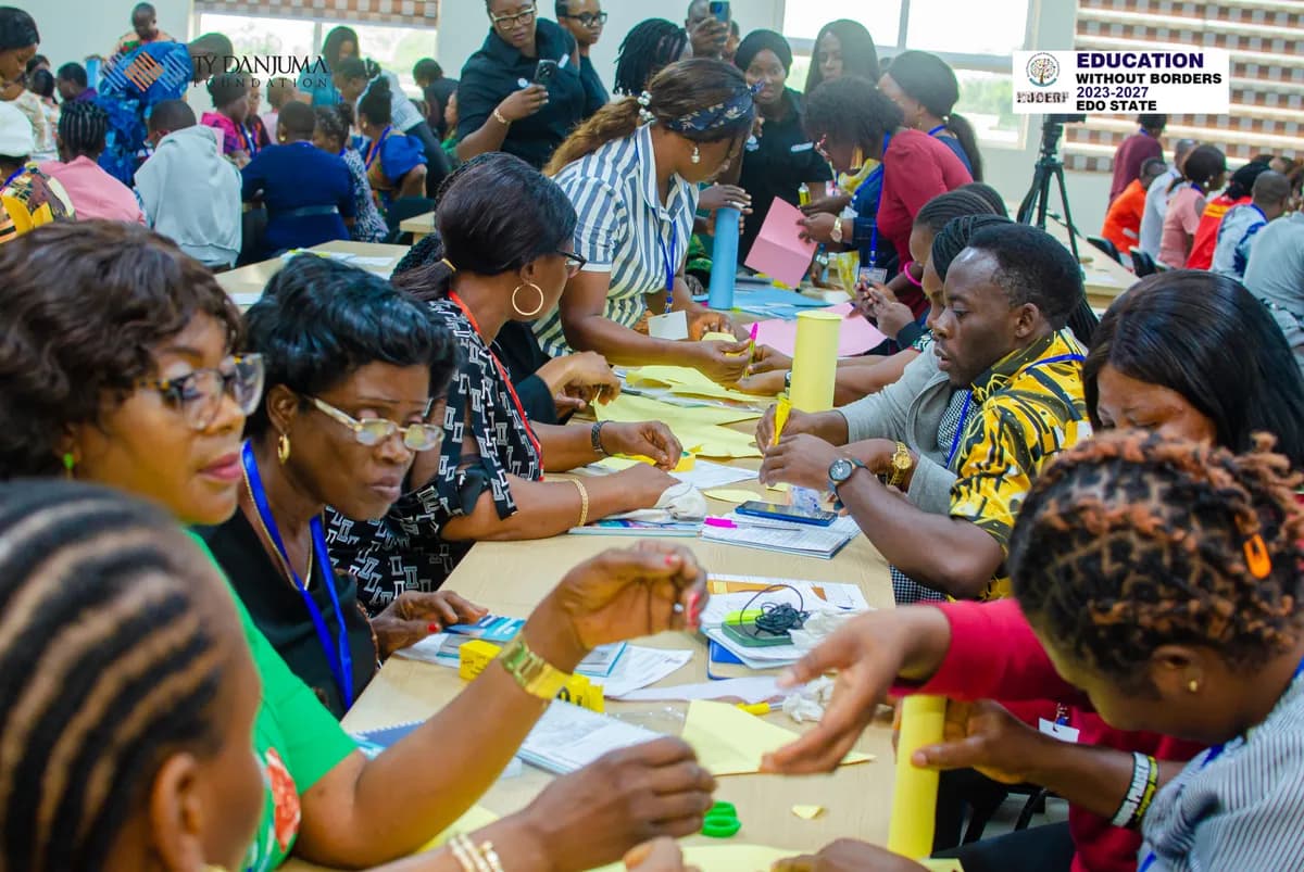 Group of teachers undergoing training by ruderf
