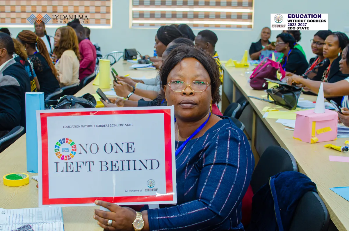 group of educator at an education without borders conference